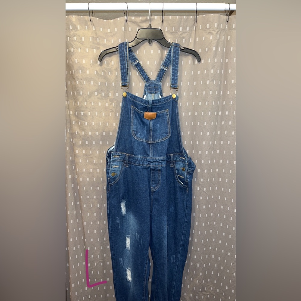 Size Large overalls. Worn once